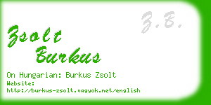 zsolt burkus business card